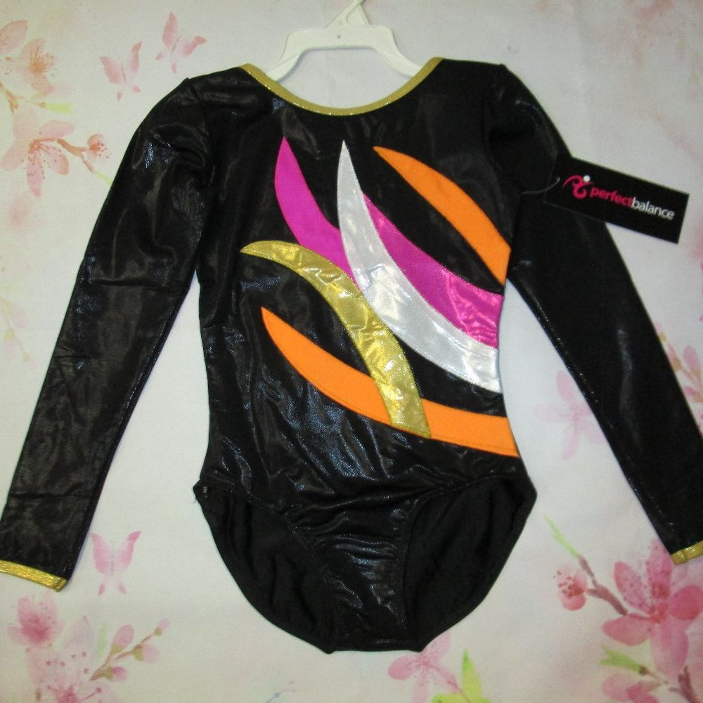Leotard New Size XS Adult Dance Gymnastics Perfect Balance long sleeve